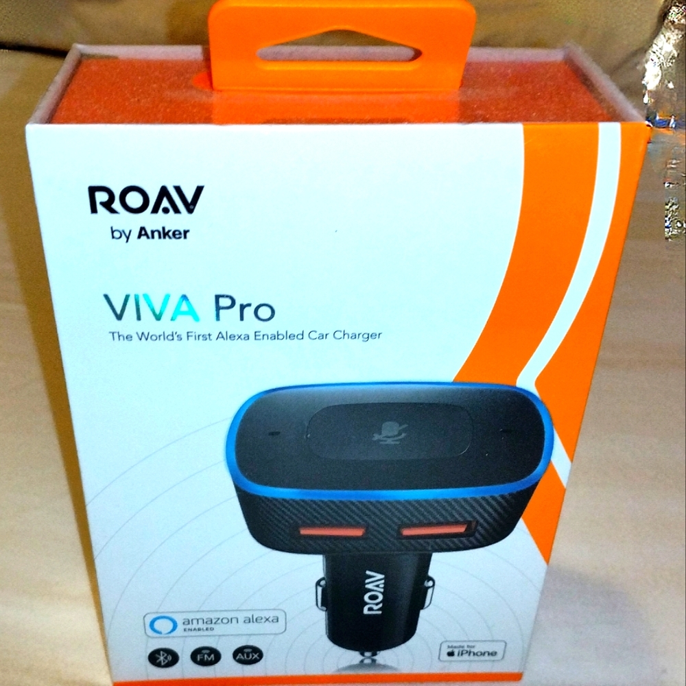 Anker ROAV Viva PRO Alexa-Enabled 2-Port USB Charger Navigation Music Streaming